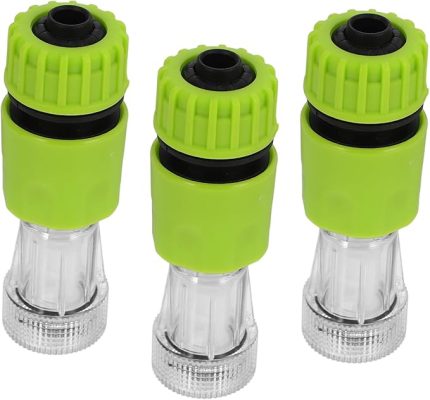 3setler Yüksek Basınçlı Yıkama Adaptörü Seti Filtreli Su Bağlantı Adaptörü Araç Yıkama Ve Bahçe Sulama Için Hızlı Bağlantı Mekanizması Ile Uyumlu Dayanıklı