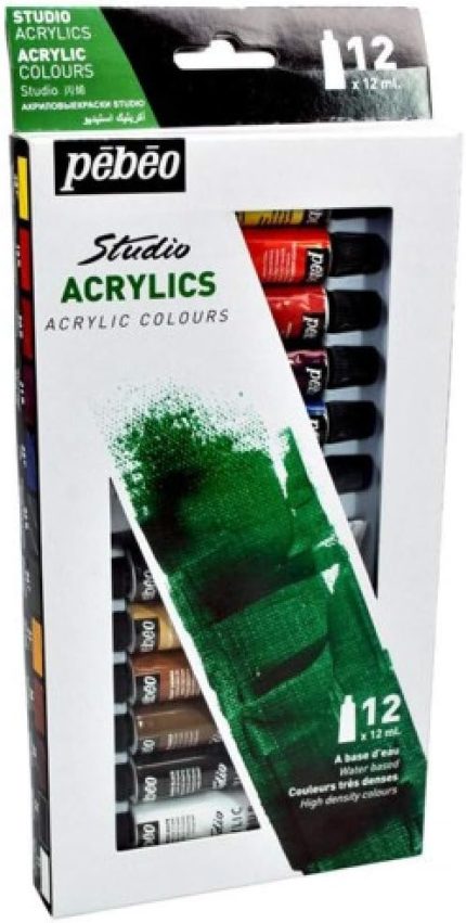 Studio Akrilik Boya Set 12 x 12ml