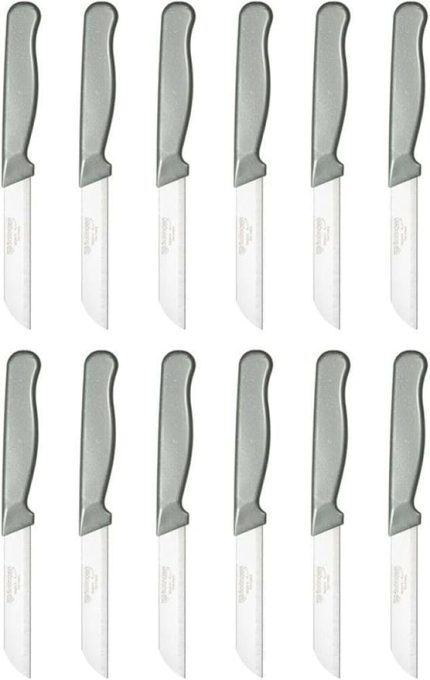 Simli Meyve Bıçağı 12'li Gri