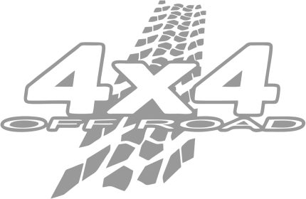 x 19 cm 4x4 Off Road Sticker Lastik İzi Oto Araba Sticker