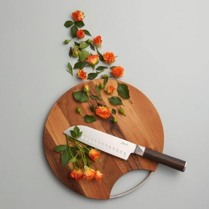 Wood Mood Kesme Ve Sunum Tahtası Yuvarlak