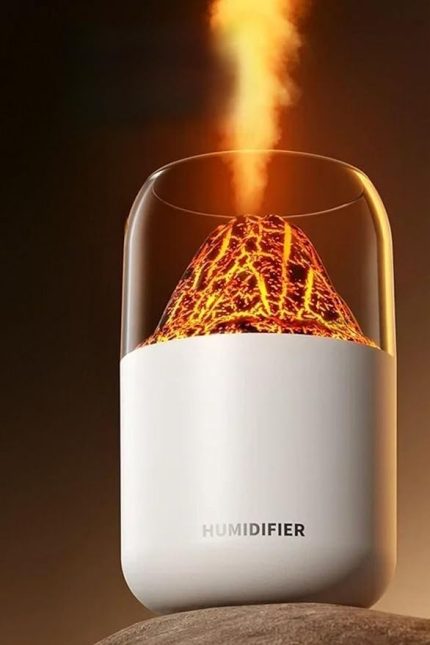 Hava Nemlendirici Rgb Işıklı Dekoratif 300 Ml Ultrasonik Nemlendirici Buhar Makinesi