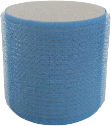 1208 Cırtlı Sünger Bigudi 4lü Çap 6cm Mavi