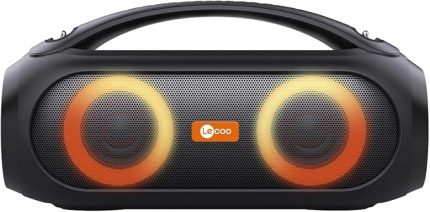 DS152 35 cm Büyük Boy Boombox Bluetooth Hoparlör 36W, Çift 3” Subwoofer, RGB Aydınlatma, IPX5 Suya Dayanıklı, TWS Stereo, Powerbank Özellikli