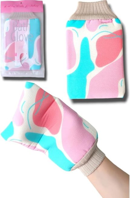 Kesesi Lif Eldiven Kese Çift Taraflı Mikrofiber İçi Lif Dışı Kese Kolay Temizlenir