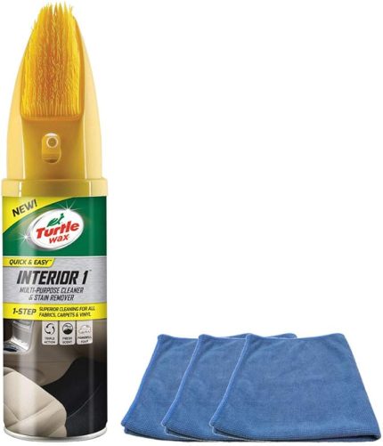 Wax Fırçalı Koltuk Döşeme ve Halı Temizleyici 400 Ml + Mikrofiber bez 3 Adet