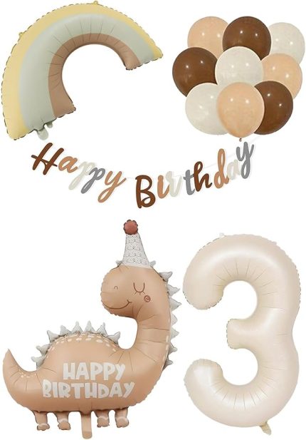 Yaş Retro Dinazor Konsept Doğum Günü Seti