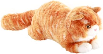 Of The World Yatan Tekir Kedi Peluş Oyuncak, Kahverengi, 34cm