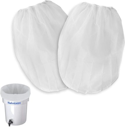 Brew Kahve Filtre Torbası Toddy Soğuk Demleme Sistemi ile Uyumlu 5 Galon Ticari Bira Üreticileri için, Yıkanabilir ve Yeniden Kullanılabilir, 2 Paket