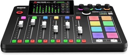 RØDECaster Pro II Podcasting, Akış, Müzik Üretimi ve İçerik Oluşturma için Hepsi Bir Arada Üretim Çözümü, Siyah