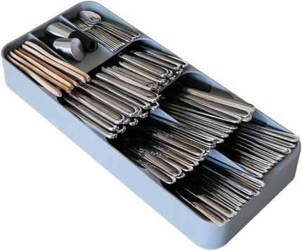 50804 9 Bölmeli Çekmece Kaşıklık, Gri