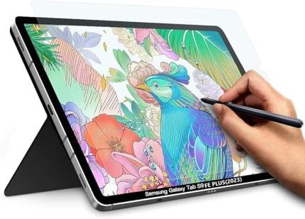 Mobile Samsung Galaxy Tab S9 FE Plus 12.4 Inç SM-X610 İle Uyumlu Paper like(Kağıt Hissi) MAT 9H Nano Ekran Koruyucu