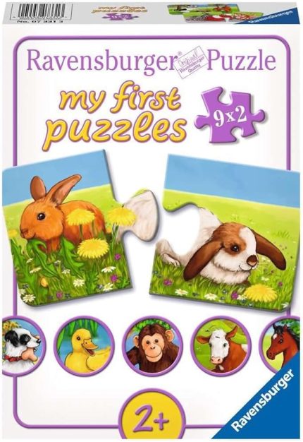 Puzzle 9x2 Hayvanlar My First Puzzles Renkli 1+