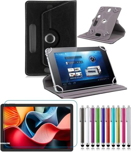 VIA L50 11"Uyumlu için Standlı Tablet Kılıfı + NANO Kırılmaz Ekran Koruyucu+Dokunmatik Kalem