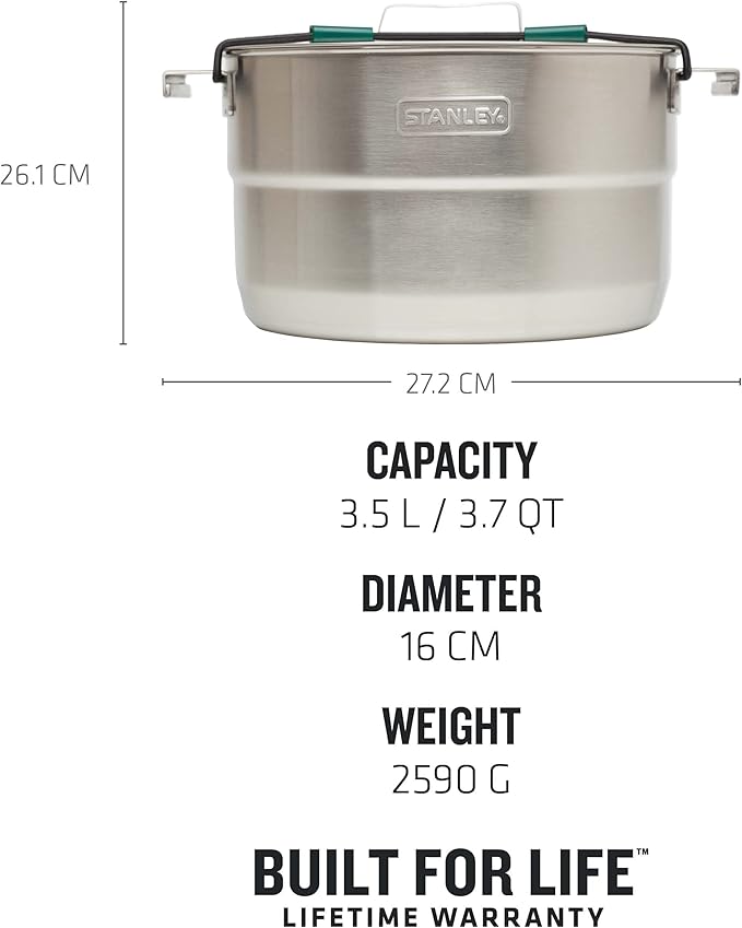 Adventure Full Kitchen Pişirme ve Yemek Seti 3.5 Litre - Paslanmaz Çelik | Paslanmaz Çelik - Görsel 3