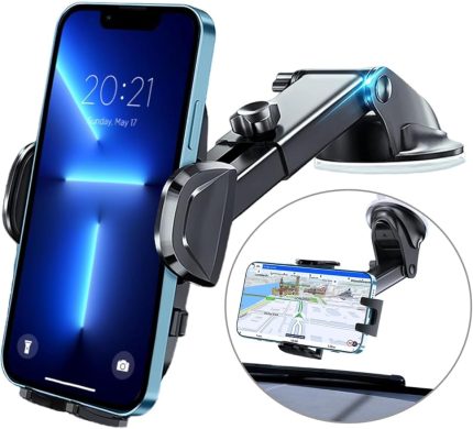 Vantuzlu Telefon Tutucu Otomatik Klipsli Araba Ayarlanabilir Cam ve Torpido Için Yüksek Kalite Tutucu