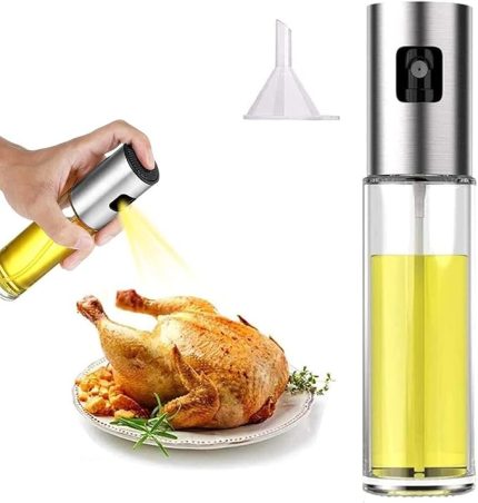 püskürtücü şişe, 100 ml sirke püskürtücü, sos spreyi, ızgara, zeytinyağı cam şişe, mutfak, pişirme, salata, ekmek pişirme, barbekü için (1 adet)