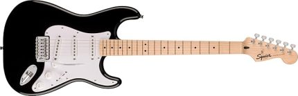 Squier Sonic Stratocaster Black - Maple Elektro Gitar