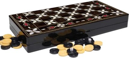 Klasik Ahşap Tavla Antep Büyük Boy