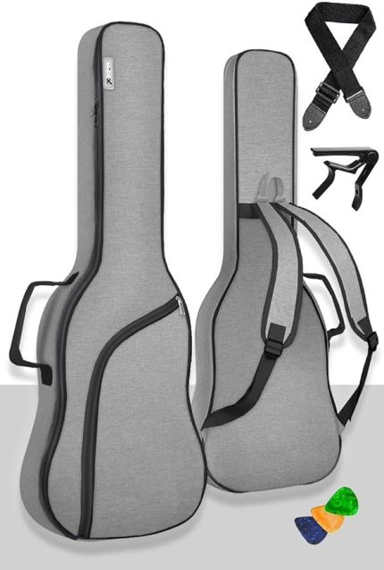ELC-40PAK Case Elektro Gitar Çantası Gigbag Su Geçirmez Kalın Kılıf (Çanta Askı Capo)
