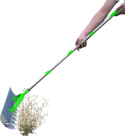 çim tırmığı, ölü çimleri temizlemek için tırmık, bahçe çim temizleyici tırmık | geniş çim tırmığı, kolay montaj, sazdan bahçe aleti
