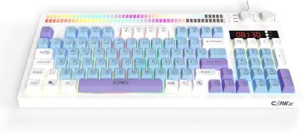 Spectrum K1 Fonksiyonel Çift LCD Ekran & Çift Rgb - Ses Kontrolcülü Membran 94 Tuşlu Spectrum Rgb Modlu Gaming Klavye