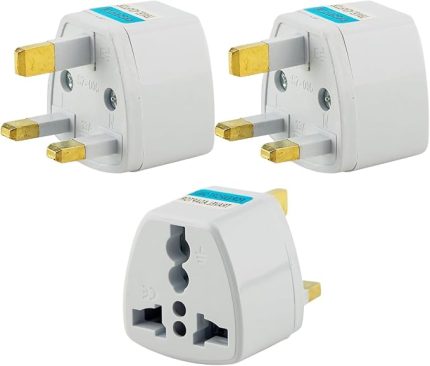 Tip G İngiliz Adaptör Fişi – Hindistan, İngiltere, Dubai, Hong Kong, İrlanda, Singapur, Hac Ve Umre Uyumlu, 2 ve 3 Uçlu Fiş Dönüştürücü Priz, Uluslararası Seyahat Adaptörü