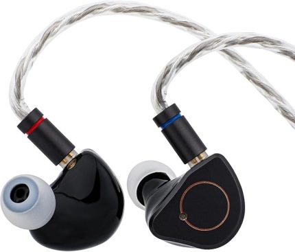 SIMGOT SuperMix 4 1DD+1BA+1Planar+1PZT Hibrit Sürücülü Kulaklıklar, Müzisyen ve Audiophile için HiFi Kulak İçi Monitör IEM, Müzisyen Audiophile için OFC Gümüş Kaplama Kablolu Oyun Kulaklıkları