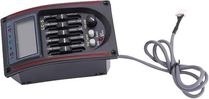 Preamp Akustik Gitar Pikap 12 × 11 × 8 Lcd 5-Band Akustik Gitar Preamp Eq Lc - 5 Ekolayzır Tuner Piezo Pikap