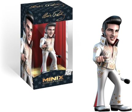 Elvis Figürü - Elvis Presley - Koleksiyon 12 cm sergi için, çocuklar ve yetişkinler için hediye fikri, müzik ve TV hayranları - MN14118