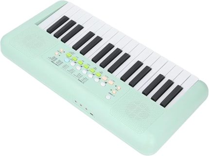 32 Anahtar Elektronik Klavye Piyano 16 Ton 10 Ritimler 6 Perküsyon Vibrato Yeni Başlayanlar Için Mikrofon Ikili Hoparlörlerle yankı Ses Efektlerini Sürdürme, Oynatma kaydı Pratik Yapmak