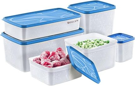 Life Alaska Derin Dondurucu Saklama Kabı 6'lı Set 9.5 Litre - BPA (Mavi)