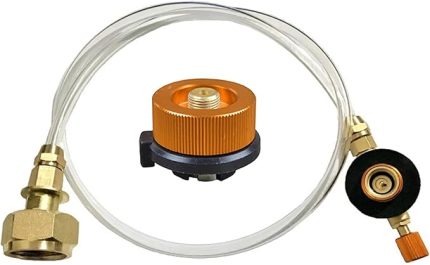Ocak Kamp Ocağı Propan Dolum Adaptörü Brülör LPG Düz Silindir Tank Bağlantı Parçası Şişe Adaptörü Kaydet I atable Vana Seti Çok renkli