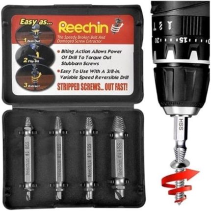 Easy Out 4lü Sökme Takımı - Hasar Görmüş Vida Çıkarıcı