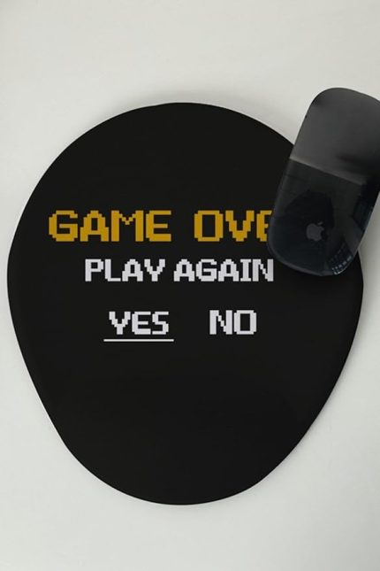 Gamer Sevgiliye Hediye Game Over Tasarımlı Mouse Altlığı Mouse Pad Mousepad