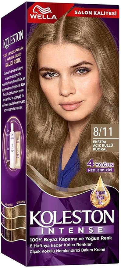 Koleston Intense Saç Boyası 8/11 Ekstra Açık Küllü Kumral
