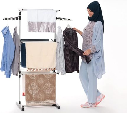 3 Katlı Çamaşır Kurutma Askılığı