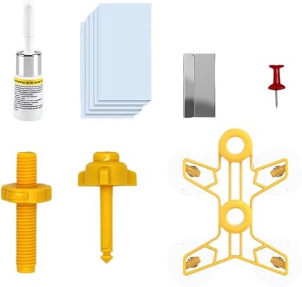 Ön Cam Tamir Takımı | Otomotiv Camı Tamir Takımı | Ön Cam Cipsleri Onarım Sökücü Kiti, Cipsler, Çatlaklar, Yıldız Şeklinde Çatlaklar için Cam Sıvısı Tamir Kiti