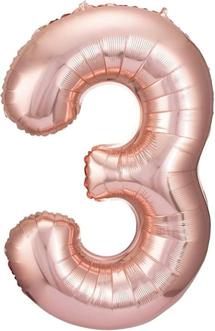 Rose Gold Rakam Folyo Balon 80 cm