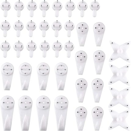 40 Adet Görünmez Çivi Vidaları Duvar Kancaları Resim Askıları İz Bırakmayan Fotoğraf Kancası Çok İşlevli Resim Resim Çerçevesi Askısı