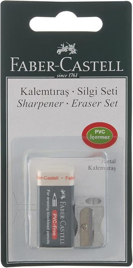 Metal Kalemtraş + Silgi Seti