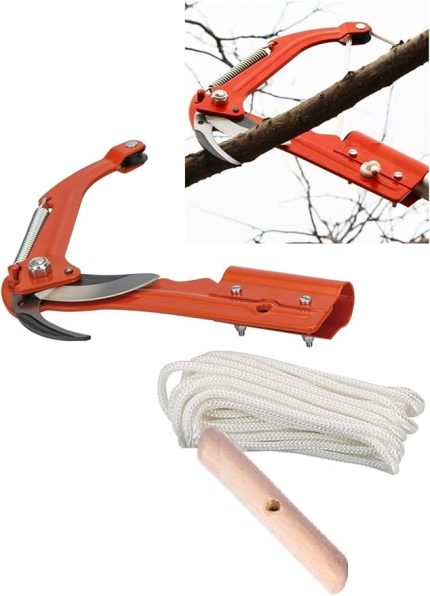 Yüksek Agaç Tepe Dal Ağaç Kesme Budama Makası Manivela Sistemli Tepe Dal Kesme Makası Ipli