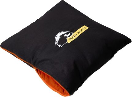 Badger Pratik Battaniye Olabilen Yastık Turuncu Fermuarli Turuncu 2'si Bir Arada (50x50 cm - 145x200 cm)