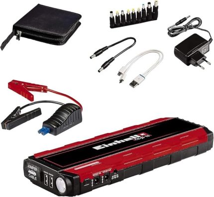 Akü Takviye-Powerbank CE-JS 18/1 (12 V, takviye, güç bankası, LiPo pil 3x6000 mAh, LED şarj durumu göstergesi, LED lamba, 12V/300A takviye, USB Micro/Mini/Type C dahil) - 1091531