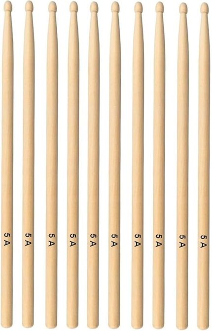Baget - Davul - 5 Çift Bateri Bageti Drumsticks 5a Pürüzsüz Yüzey