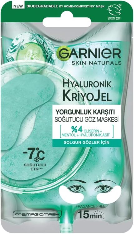 Hyaluronik Kriyojel Yorgunluk Karşıtı Soğutucu Göz Maskesi