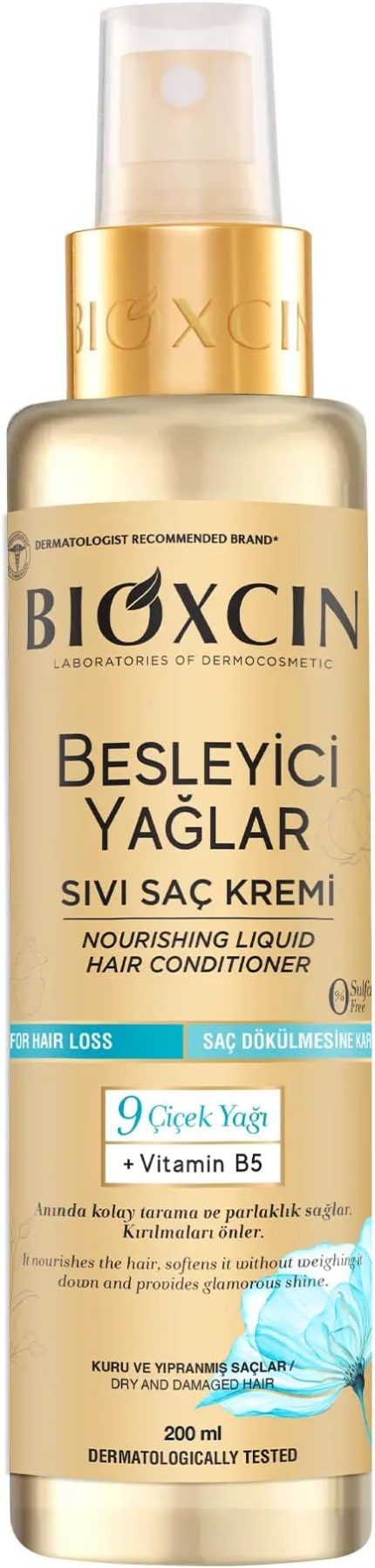 Besleyici Yağlar Sıvı Saç Kremi 200 ML - Sülfatsız, Kuru ve Yıpranmış Saçlar Saç Dökülme Karşıtı