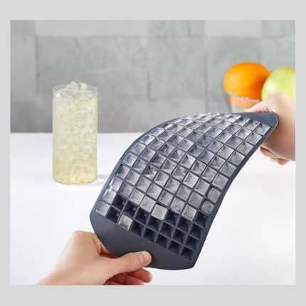 Silikon Tabanlı Pratik Kokusuz Buzluk, 96'lı Kristal Buz Kalıbı, Silikon Tabanlı Buz Kalıbı, Pratik ve Esnek Silikon Tabanlı Buzluk Seti (BPA İÇERMEZ) (96 KRİSTAL ŞEKİL)