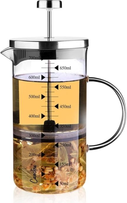 3U 1 Arada French Press Demlik Olcu Kabi 700 Ml