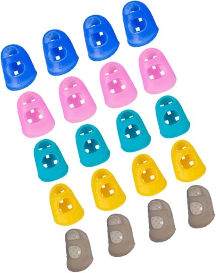 Gitar Eldiveni 50 Adet Karışık Renkli Gitar Silikon Koruyucu